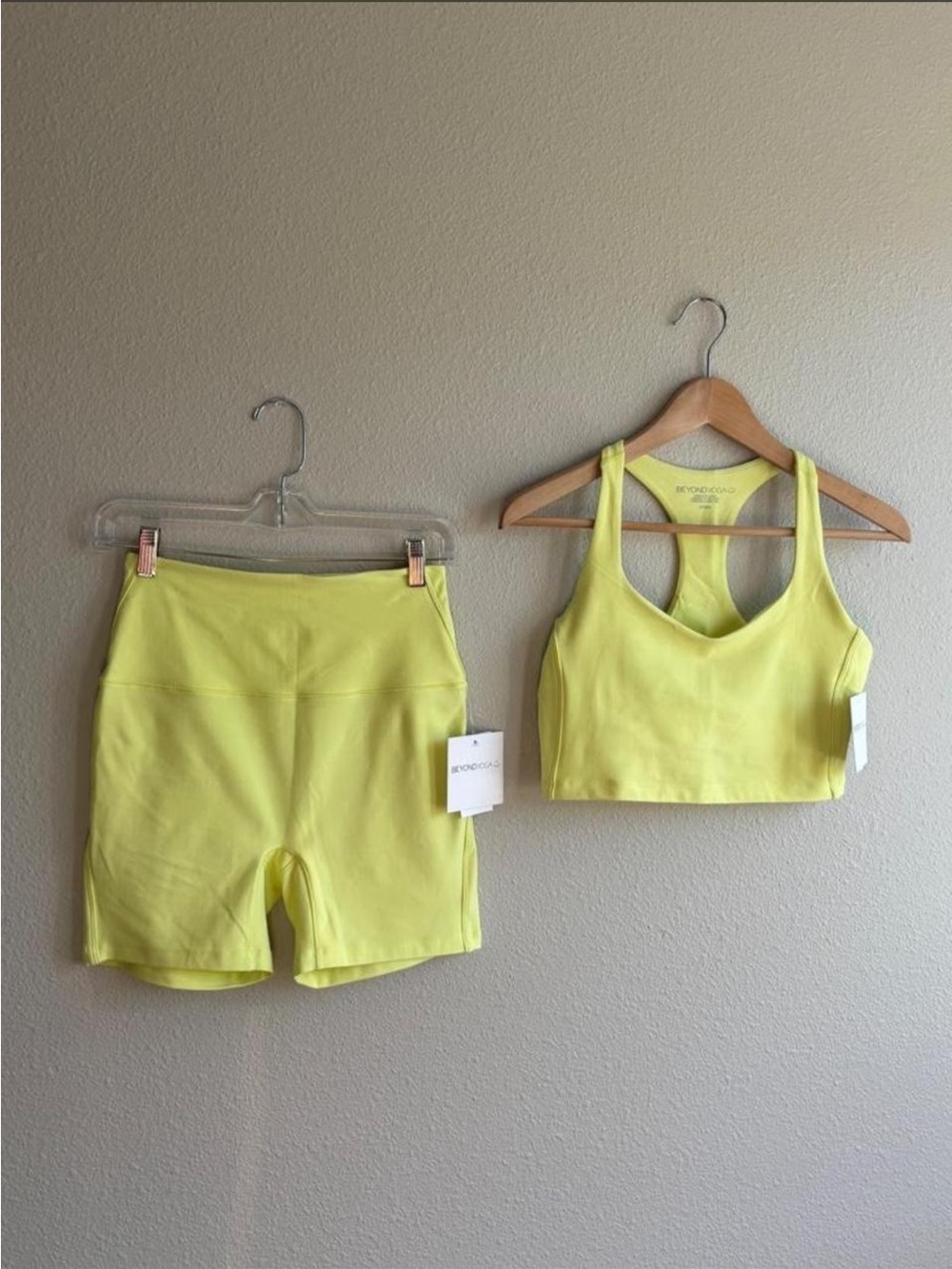 NWT Crop Tank & High-Waist Shorts Set